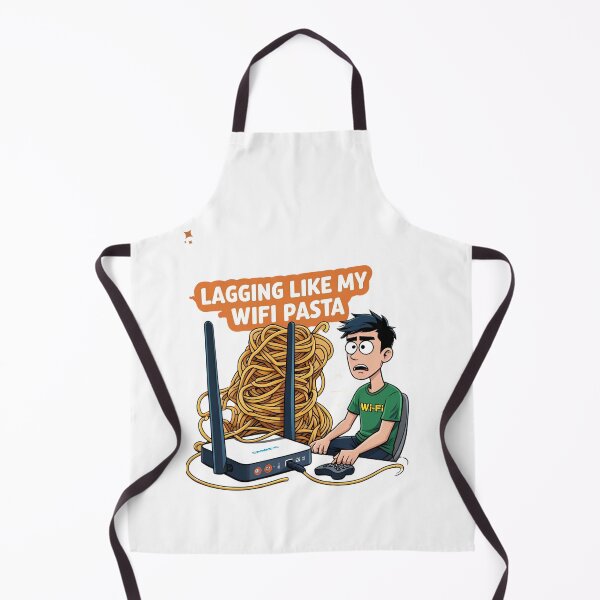 Item preview, Lagging Like My WIFI Pasta | Funny Gamer Internet  designed and sold by TheTeeSpark.