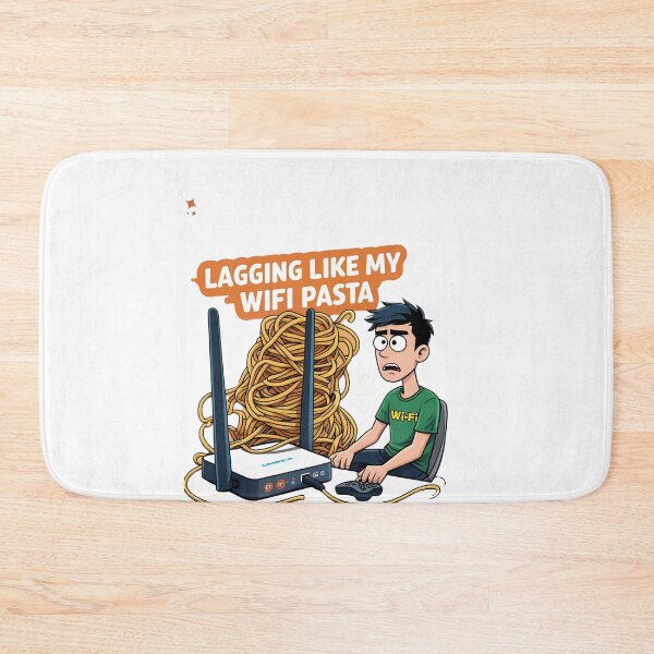 Item preview, Lagging Like My WIFI Pasta | Funny Gamer Internet  designed and sold by TheTeeSpark.