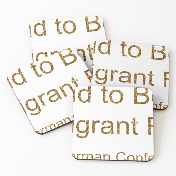 Item preview, PROUD TO BE AN IMMIGRANT FROM NORTH GERMAN CONFEDERATION SEQUIN designed and sold by TheIconSmith.