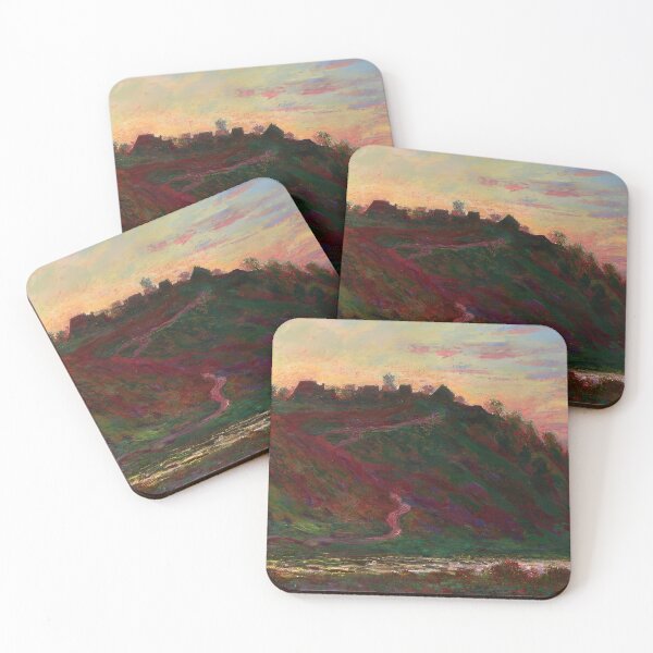 Item preview, The Village of La Roche Blond Sunset   1889 by Claude Monet designed and sold by GabyddAlessandr.