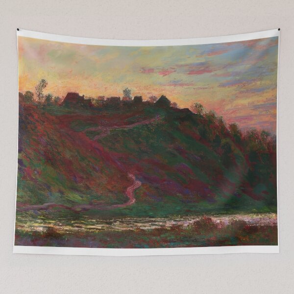 Item preview, The Village of La Roche Blond Sunset   1889 by Claude Monet designed and sold by GabyddAlessandr.