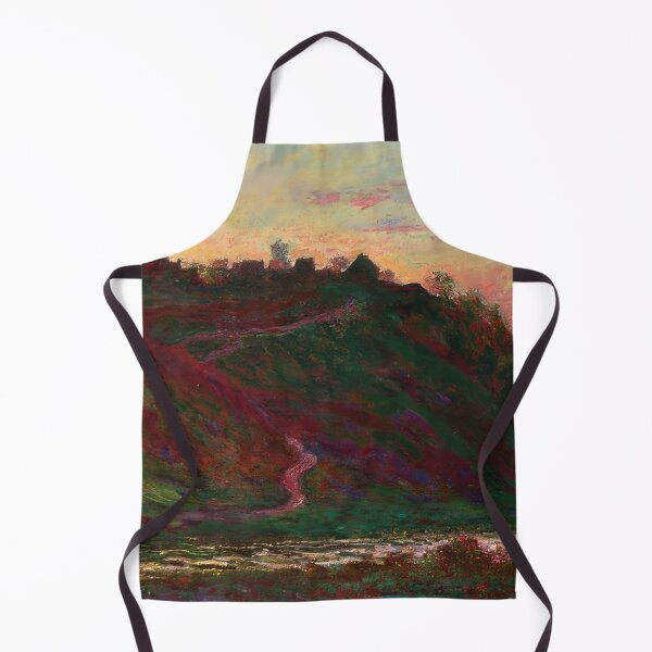 Item preview, The Village of La Roche Blond Sunset 1889 by Claude Monet designed and sold by GabyddAlessandr.