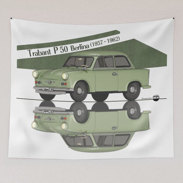 Item preview, Trabant P50 Damastgrün Farbe (1957–1962) – The icon of the East designed and sold by Azaziel.