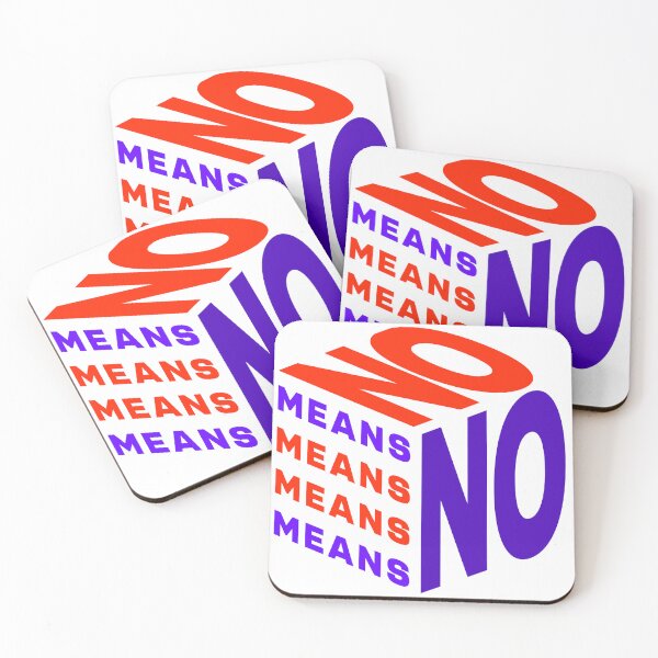 Item preview, No Means No – Funny Colorful Quote Shirt designed and sold by majesty-prints.