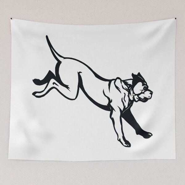Item preview, Mastiff in Motion – Running Line Art of Big Dog designed and sold by EmeraldeaArt.