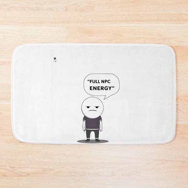 Item preview, Full NPC Energy – Funny Minimal Meme Character Shirt designed and sold by TheTeeSpark.