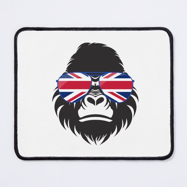 Item preview, Gorilla in union jack glasses designed and sold by moll2025.