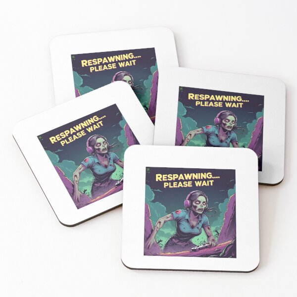 Item preview, Respawning Please Wait – Funny Zombie Gamer Design designed and sold by TheTeeSpark.