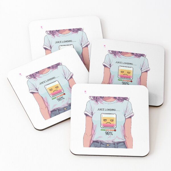 Item preview, Juice Loading – Funny Pixel Battery Drink Design designed and sold by TheTeeSpark.