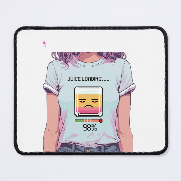 Item preview, Juice Loading – Funny Pixel Battery Drink Design designed and sold by TheTeeSpark.