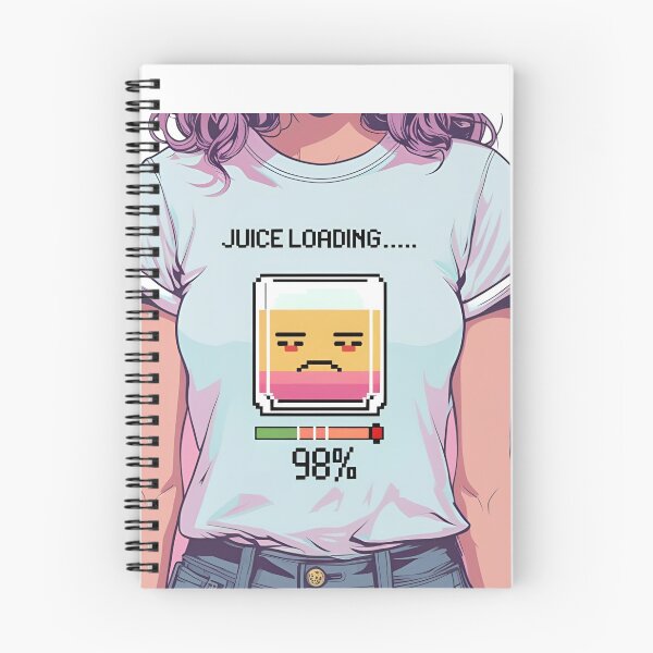 Item preview, Juice Loading – Funny Pixel Battery Drink Design designed and sold by TheTeeSpark.