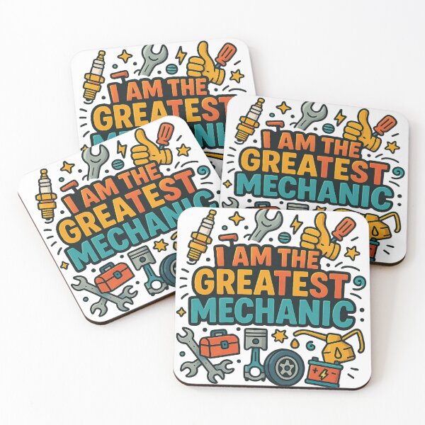 Item preview, I Am the Greatest Mechanic – Funny Colorful Cartoon T-Shirt Design designed and sold by Tender Flower Clothing.