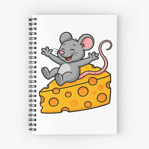 Item preview, Cheesy Joy – Happy Mouse Cartoon Illustration designed and sold by Art-Tacos.