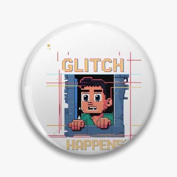 Artikelvorschau, Glitch Happens – Lustiges Pixeldesign entworfen und verkauft von TheTeeSpark.