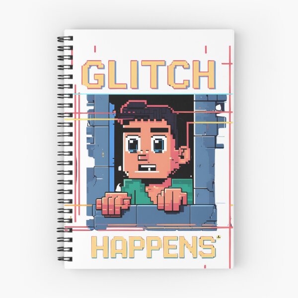 Item preview, Glitch Happens – Funny Pixel Design designed and sold by TheTeeSpark.