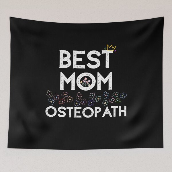 Item preview, Best Mom Osteopath Floral Crown Design designed and sold by osteopath shop.