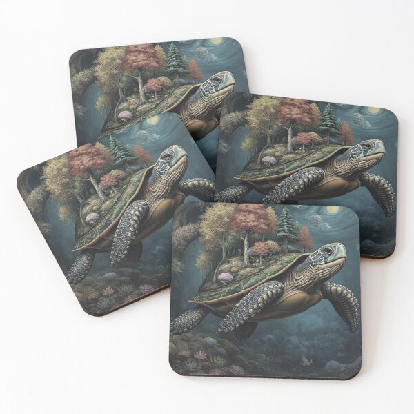 Item preview, Mystic fantasy turtle swimming  designed and sold by Rusifero.