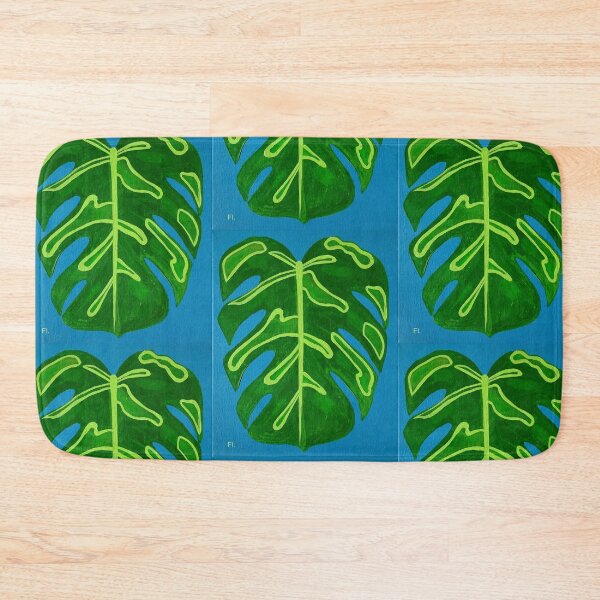 Item preview, Green Monstera Leaf Acrylic Painting  designed and sold by FionaFitzArt.