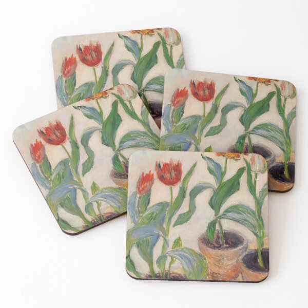 Item preview, Three Pots of Tulips   1883 by Claude Monet designed and sold by GabyddAlessandr.