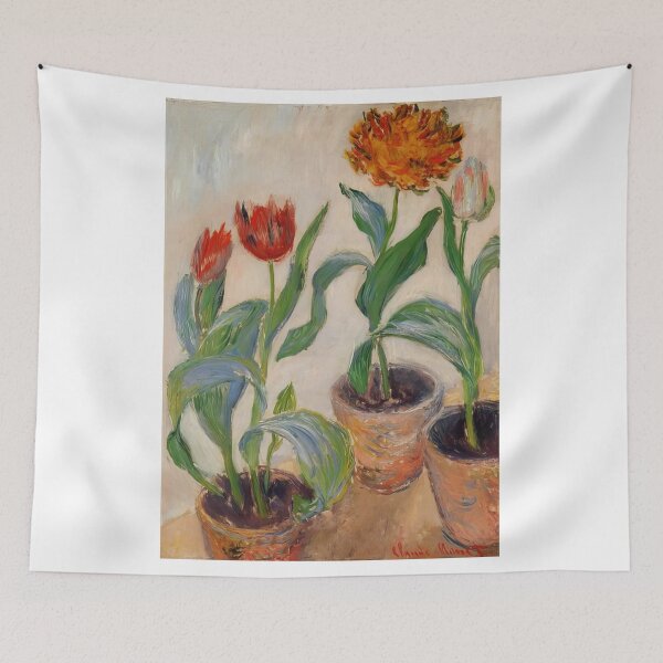 Item preview, Three Pots of Tulips   1883 by Claude Monet designed and sold by GabyddAlessandr.