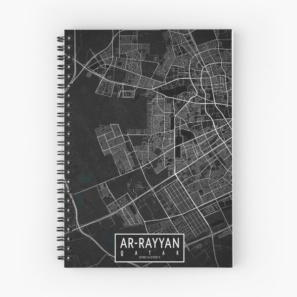 Item preview, Al Rayyan City Map of Qatar - Dark designed and sold by deMAP.