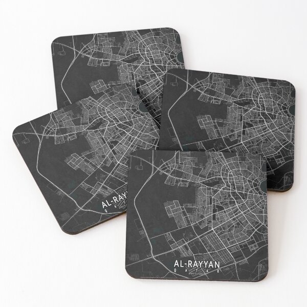 Item preview, Al Rayyan City Map of Qatar - Dark designed and sold by deMAP.