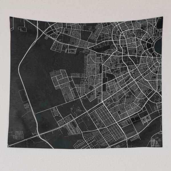 Item preview, Al Rayyan City Map of Qatar - Dark designed and sold by deMAP.