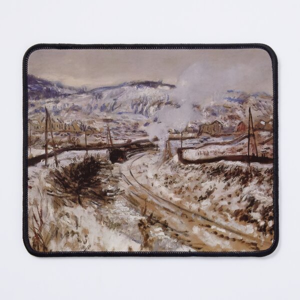 Item preview, Train in the Snow at Argenteuil 1875 by Claude Monet designed and sold by GabyddAlessandr.