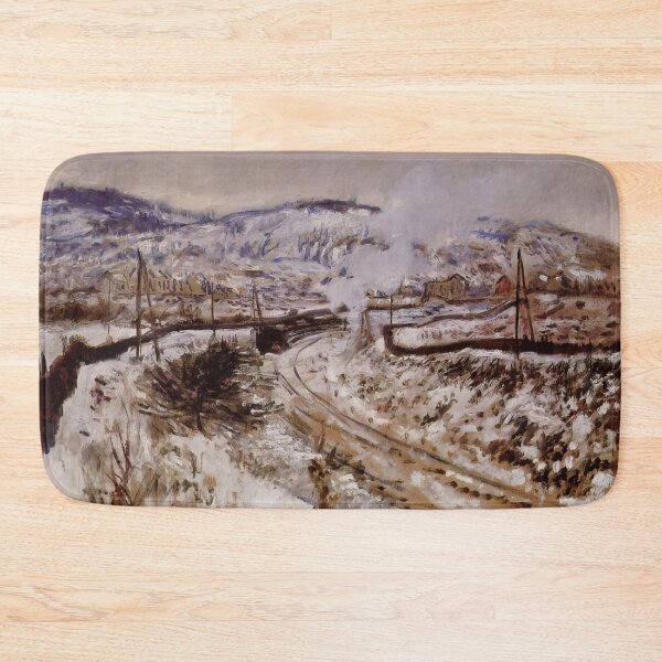 Item preview, Train in the Snow at Argenteuil   1875 by Claude Monet designed and sold by GabyddAlessandr.