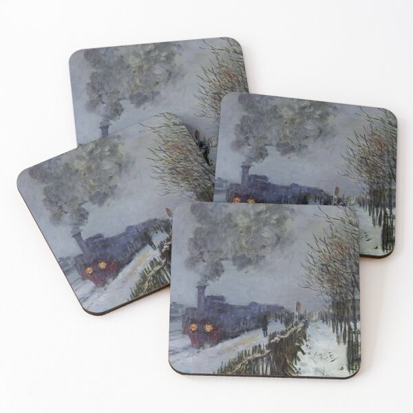 Item preview, Train in the Snow or The Locomotive   1875 by Claude Monet designed and sold by GabyddAlessandr.
