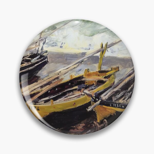Item preview, Trois Bateaux de pêche   1885 by Claude Monet designed and sold by GabyddAlessandr.