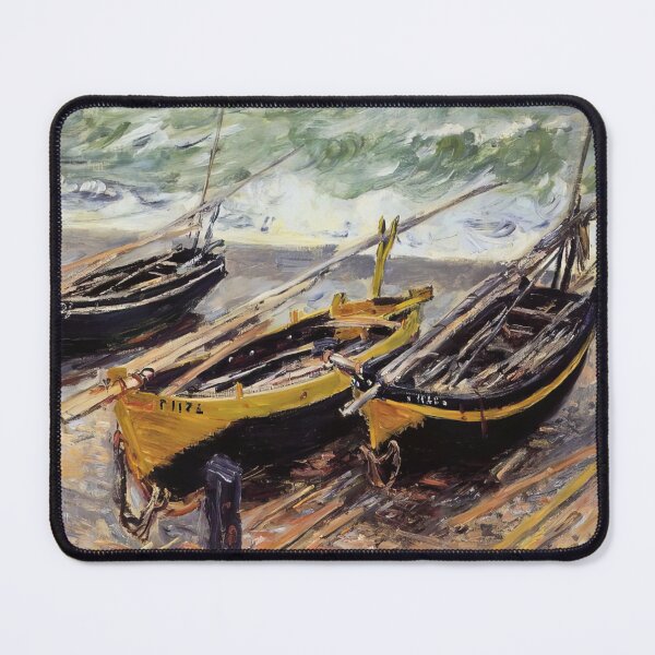 Item preview, Trois Bateaux de pêche   1885 by Claude Monet designed and sold by GabyddAlessandr.