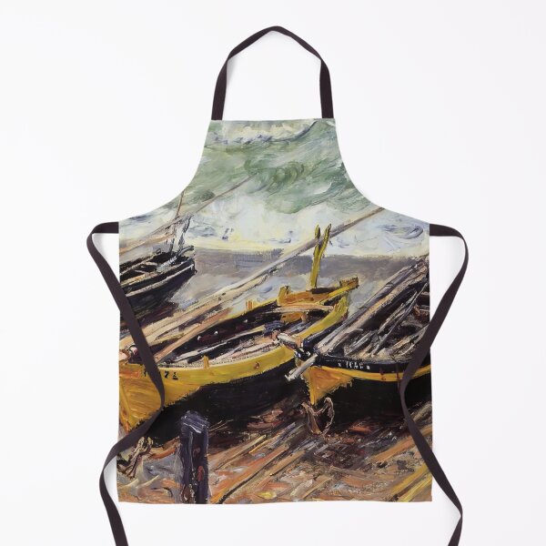 Item preview, Trois Bateaux de pêche 1885 by Claude Monet designed and sold by GabyddAlessandr.