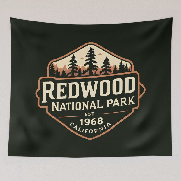 Item preview, Redwood National Park - California designed and sold by GoodOldVintage.