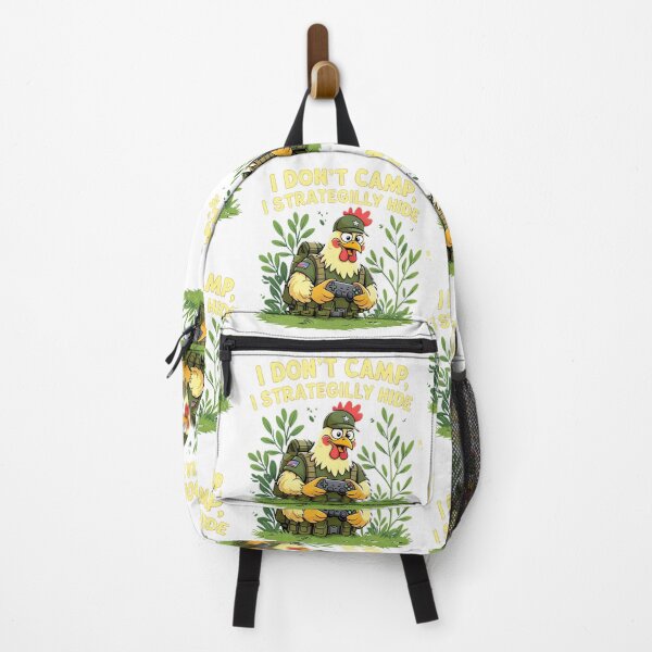 Item preview, I Don’t Camp, I Strategilly Hide – Funny Chicken Gamer Design designed and sold by TheTeeSpark.