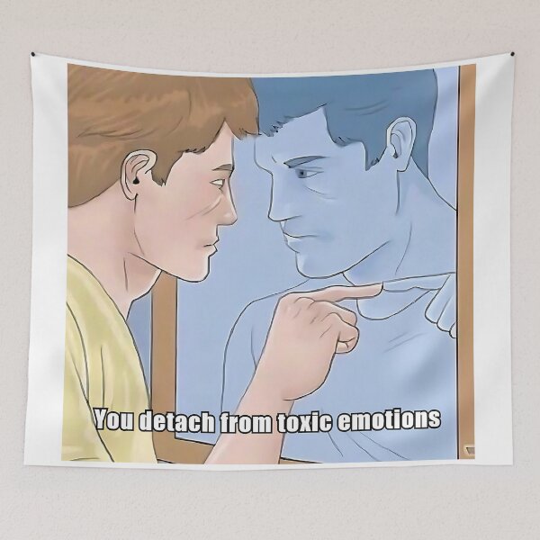 Item preview, You detach from toxic emotions Stoic Meme designed and sold by LexaArtworks.