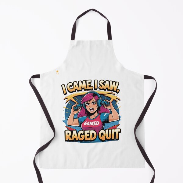 Item preview, I Came I Saw I Raged Quit – Gamer Girl Rage Quit Tee designed and sold by TheTeeSpark.
