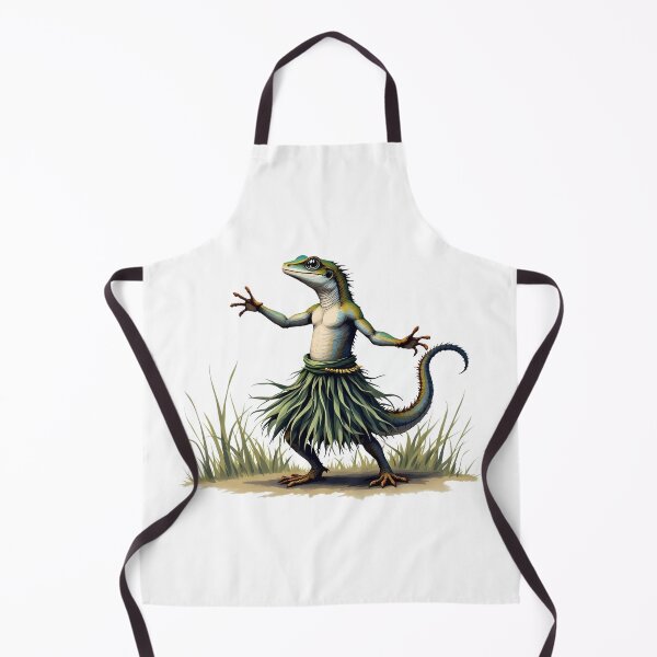 Item preview, A lizard dancing in a grass skirt designed and sold by DOG DESIGN.
