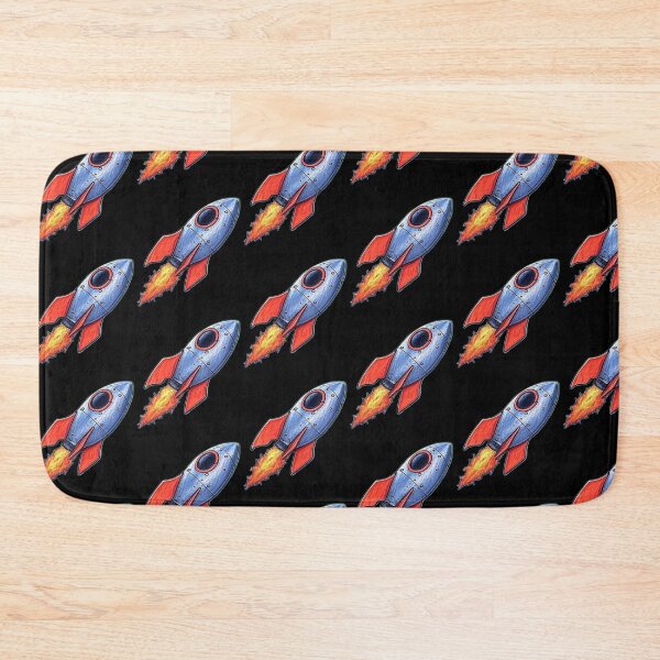 Item preview, Colorful Rocket to the moon designed and sold by DesignsMjB.