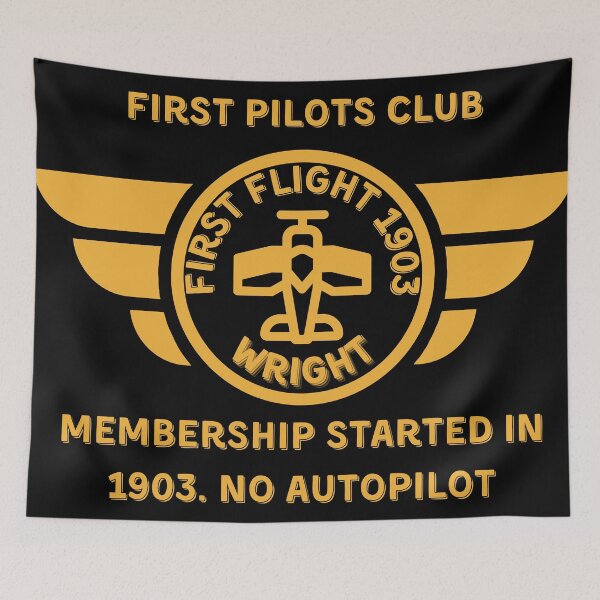Item preview, First Pilots Club – Wright Brothers 1903 Emblem designed and sold by AirmanTalha.
