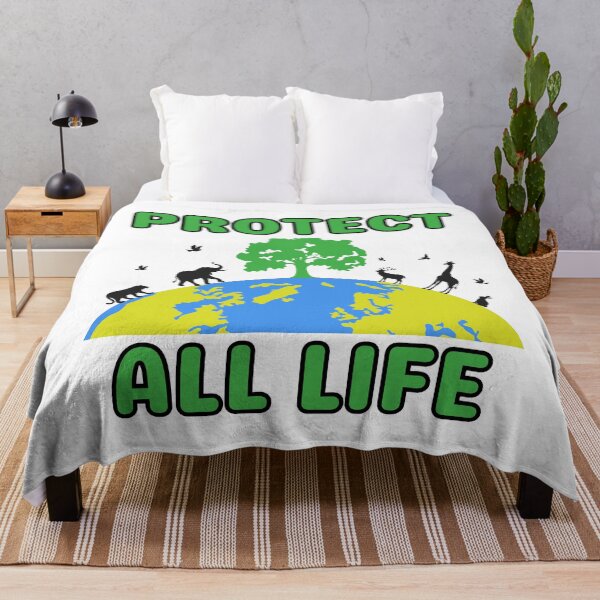 Item preview, Protect All Life Earth Wildlife Conservation Art designed and sold by FreedomAndLove.