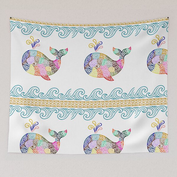 Item preview, Whale of Waves and Threads designed and sold by chorstudio.