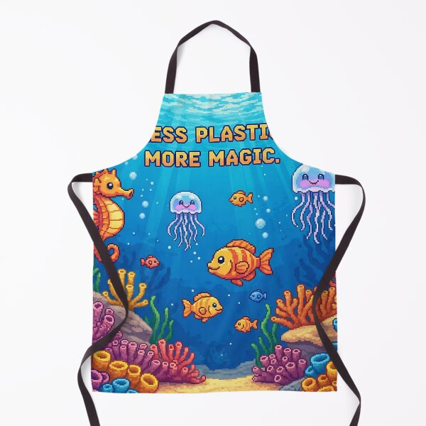 Item preview, Less Plastic, More Magic: Pixel Art Coral Realm designed and sold by ART-POD-PL.