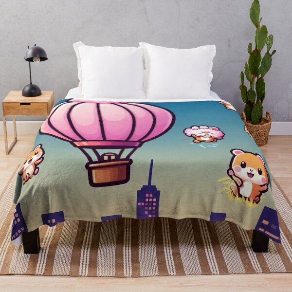 Item preview, Hamster Lift-Off | Comic-Style Cotton Candy Chaos designed and sold by Esterlane.