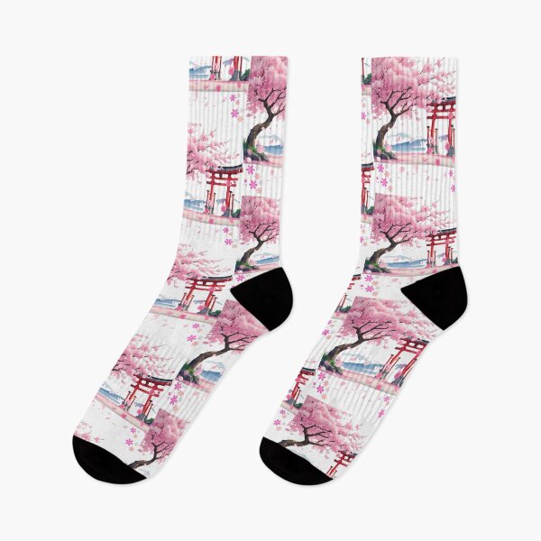 Item preview, Japanese Sakura Tree | Cherry Blossom and Torii Gate Aesthetic Art designed and sold by TheTeeSpark.