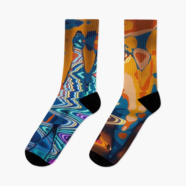 Item preview, Neon dreams in a world of color swirls designed and sold by Sigtrix.