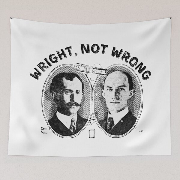 Item preview, Wright, Not Wrong – Vintage Aviation Pun designed and sold by AirmanTalha.
