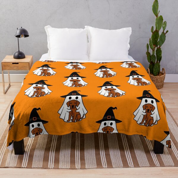 Artikelvorschau, Rhodesian Ridgeback Halloween Geist Hexenhut Mama Papa Kinder entworfen und verkauft von FurryHavenPH.