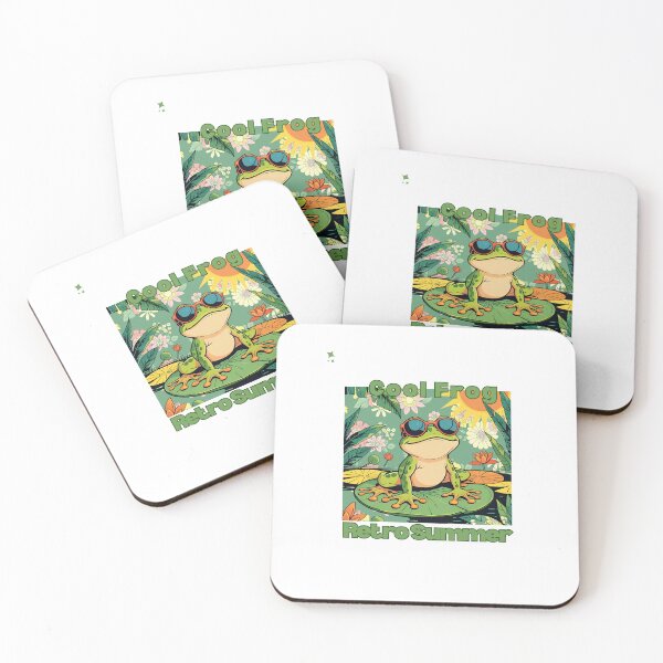 Item preview, Ribbit and Relax | Cool Frog Retro Summer Vibes T-Shirt designed and sold by TheTeeSpark.