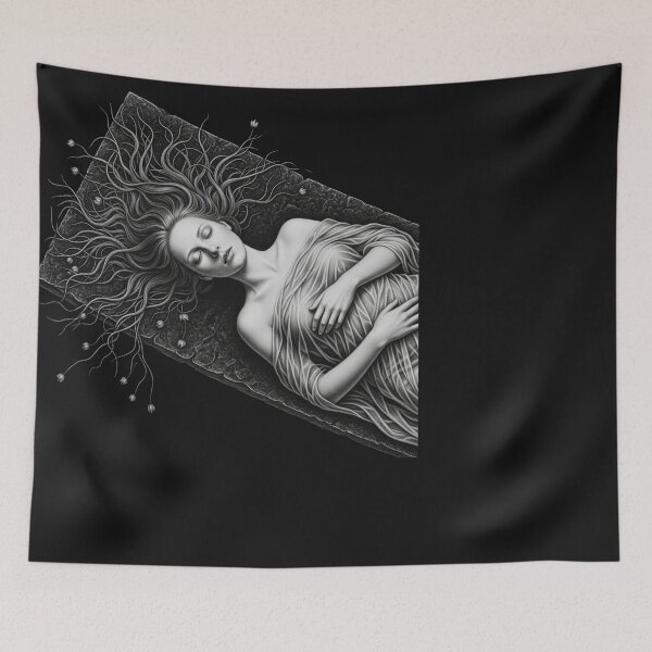 Item preview, Sleeping Maiden of Stone designed and sold by PixCthulhu.